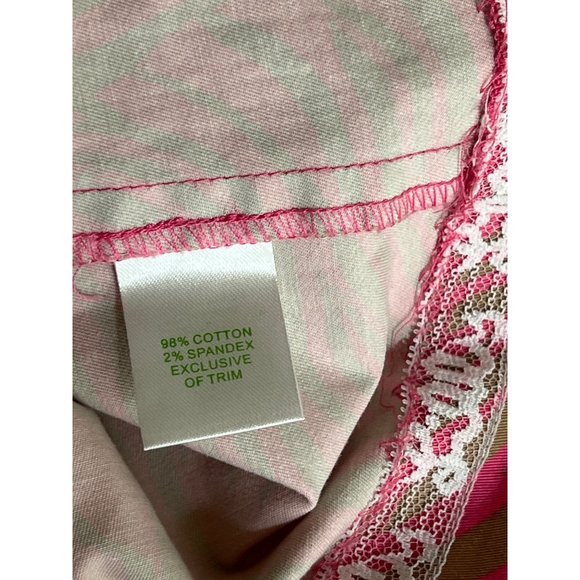 Lilly Pulitzer Shirt Dress 4 Pink Tan Peacock Print Twill - Picture 10 of 12